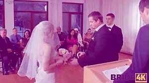 Жених наблюдает, как его невеста изменяет незнакомцу на публике
