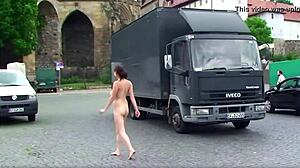Watch a naked girl explore the streets in this full movie