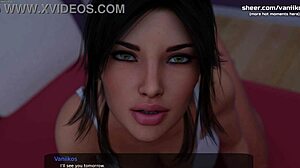 Busty milf Carolines tabubelagt møte med stebror i 3D-animert porno