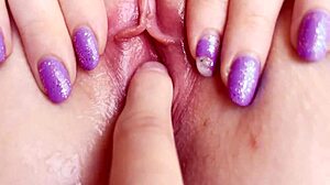 Amateur pussy fingering leads to intense orgasm