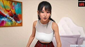 Interaktívne ázijské dievčatá POV v Lust Academy 2. séria, epizóda 61