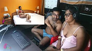 देसी पत्नी गड़बड़ हो जाता है में होटल के कमरे में भारतीय अश्लील के साथ बंगाली ऑडियो